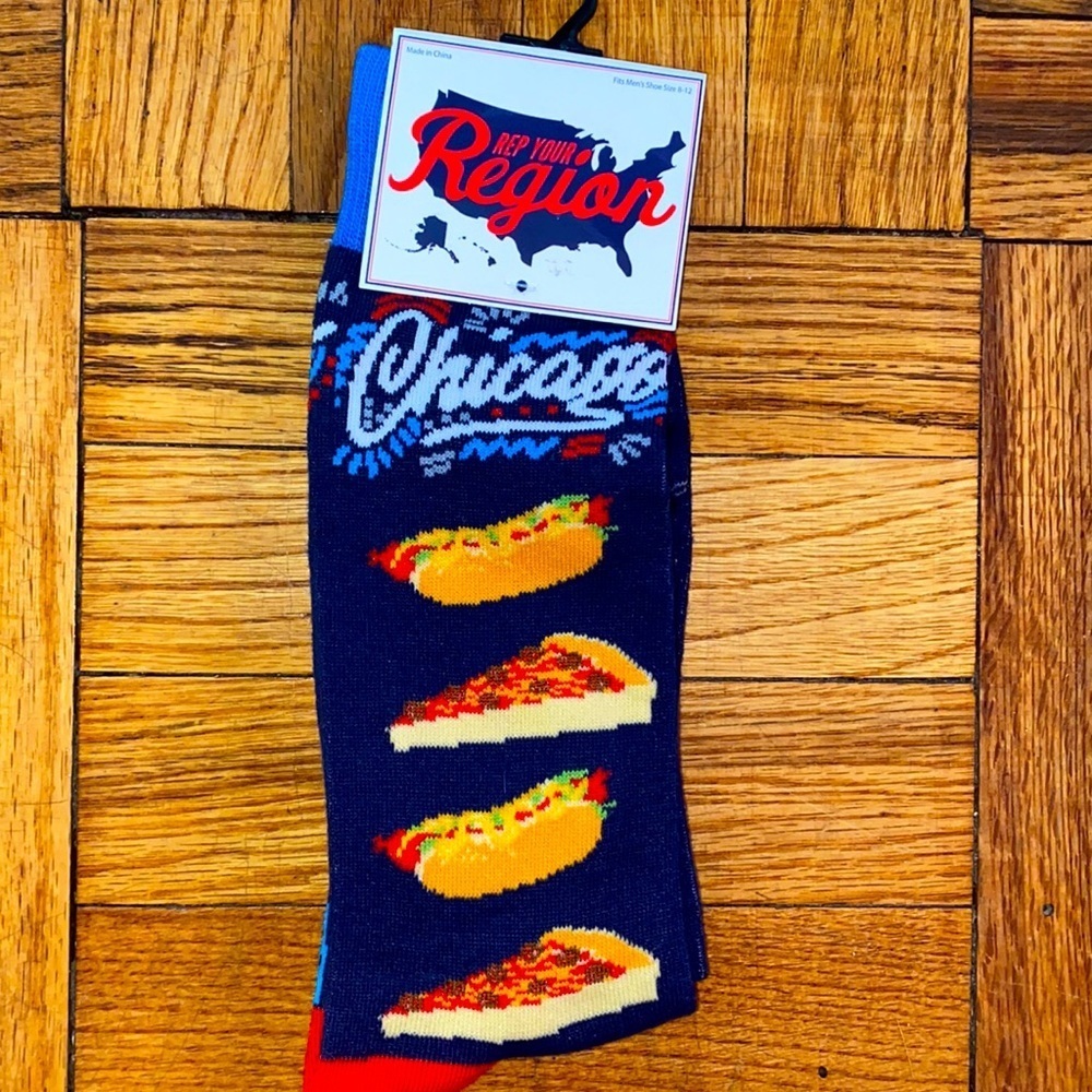 NWT rep your city socks 1 pair Chicago